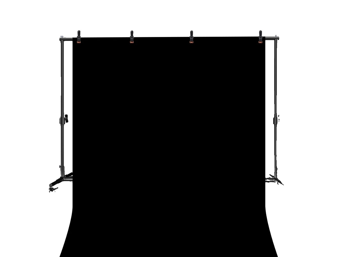 Fundos De Estúdio Fotográfico, Fundos Móveis, Altura Ajustável,2x3 Com Preto