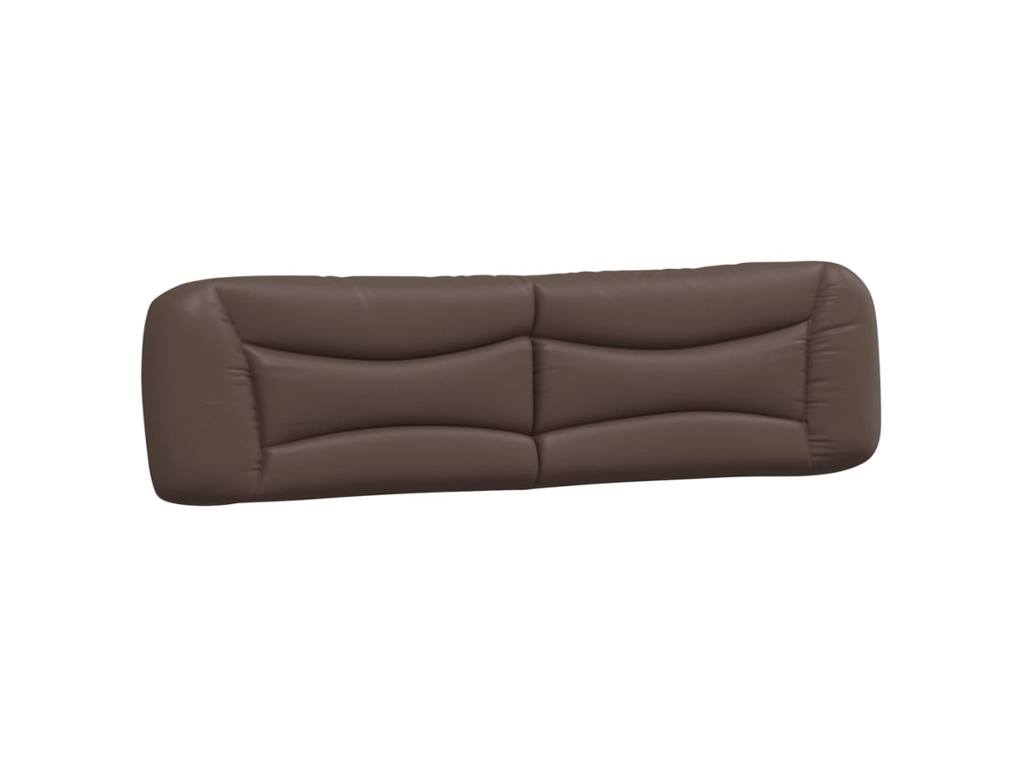 Headboard Cushion, Headboard Cushions Vidaxl Marrom Couro Artificial (200 Cm)