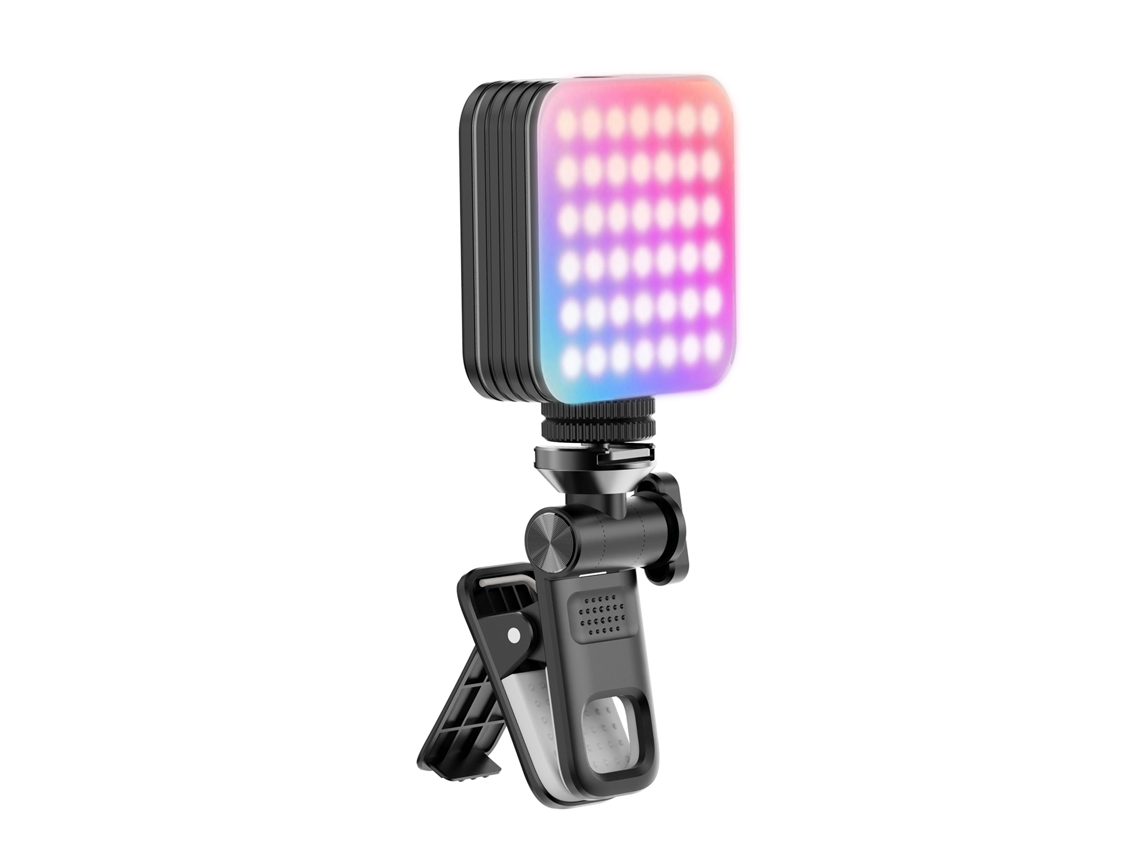 Luz Led Rgb Para Vídeo 2500k-9000k Ajustável Com 8 Efeitos Clip Para Computador Móvel Câmera Bateria Integrada