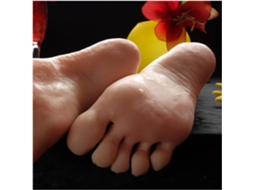 Modelo Realista de Pé em Silicone, Meias Femininas de Silicone, Unhas Postiças, Exibição de Pés, Ossos SFUSHOS