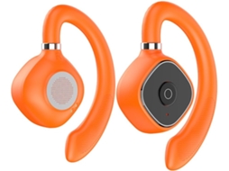 Écouteurs Mains Libres Compatível Bluetooth Com Caixa De Carga Para Conduíte - Casque De Sport - Orange