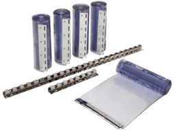 Kerbl Conjunto de cortina em tiras/lamelas PVC 225x30 cm 291162