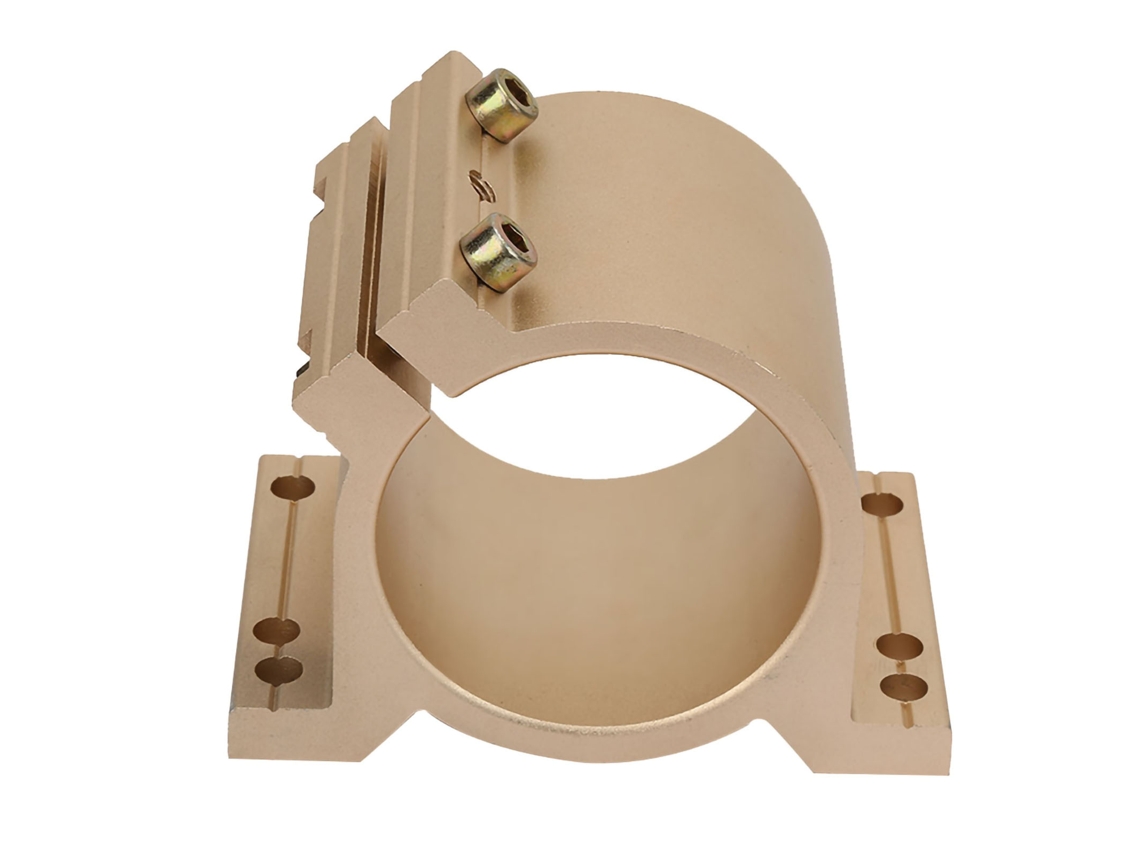Suporte de Motor de Eixo Dourado 80mm Bracket Clamp Holder Fixture para Máquina de Gravação