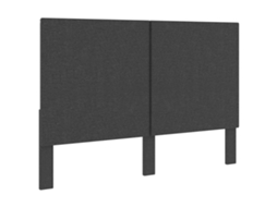 Vidaxl Cabeceira De Cama 140x200 Cm Tecido Cinzento-escuro