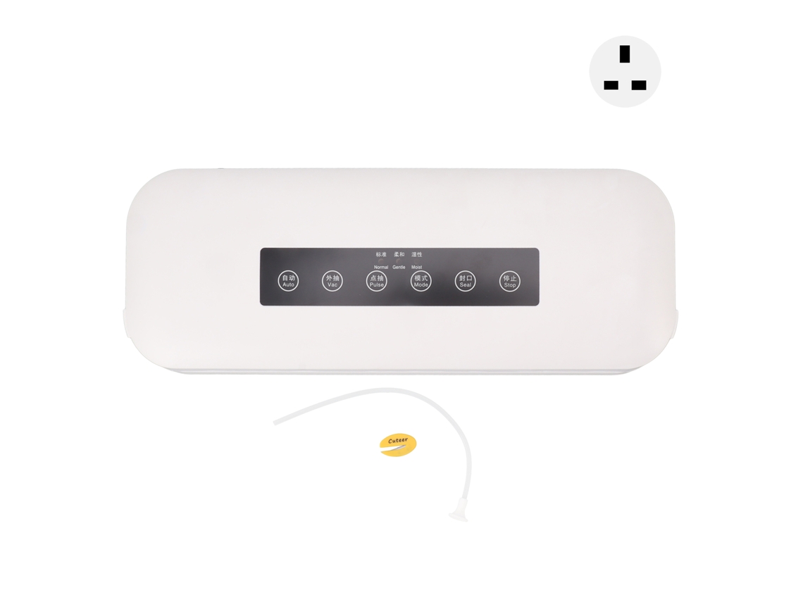 Máquina de embalar a vácuo de cozinha útil para wet e dry, desmontável com conector UK 220v LAXISCREED