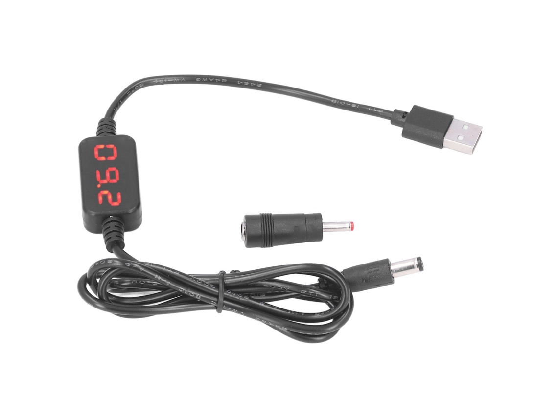 Cabo Conversor Usb Boost 5v Para 9v 1.5a Com Display
