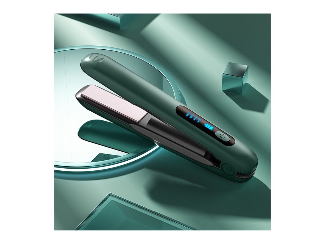 Prancha De Cabelo Kh2023 Usb Verde