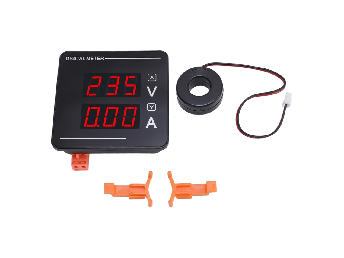 Voltímetro E Amperímetro Ca Com Display Digital 50-500v 0-120a Led