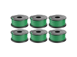 Carretel ABS A6486 com 6 peças para cabeçote de corte de nylon para cortador de grama Black & Decker.