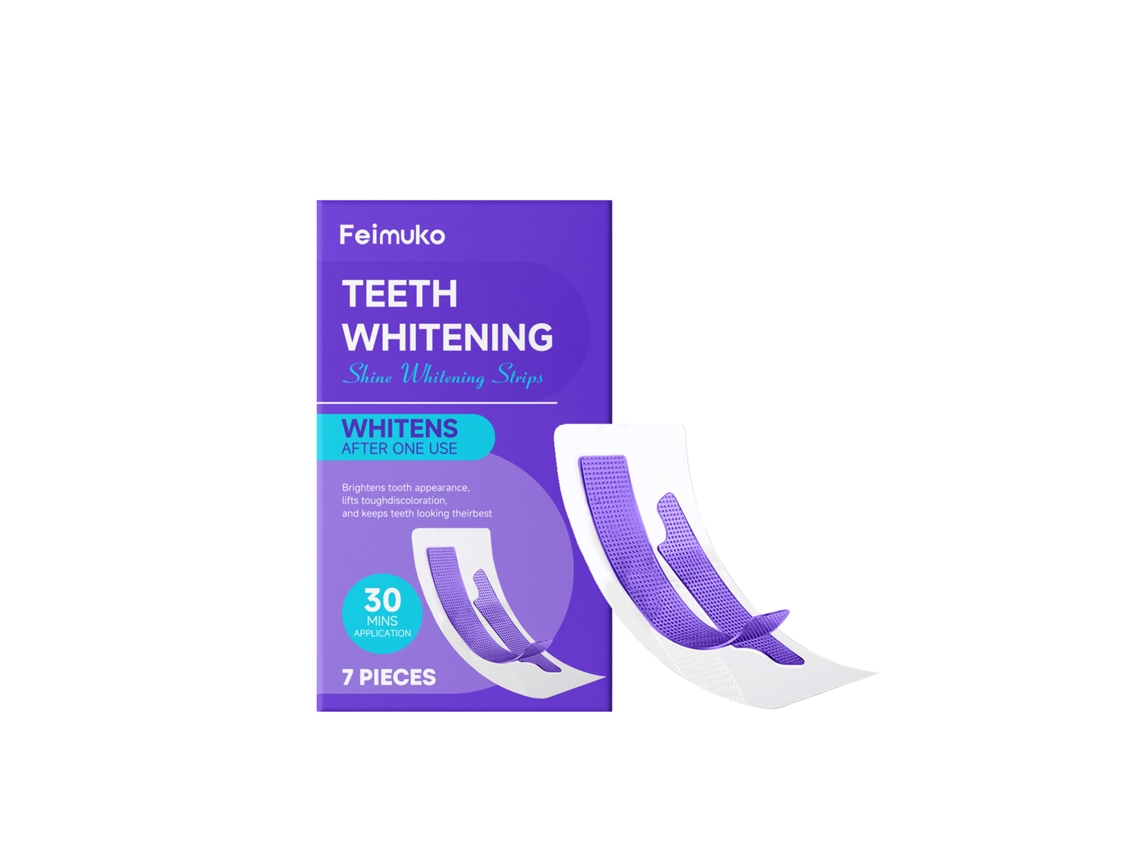 Clareador Oral Portátil Feimuko Roxo, Melhor Crio para Sorriso Radiante LAXISCREED