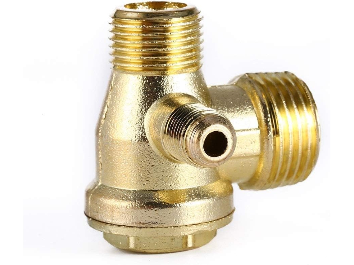 Válvula de Retenção de Bronze, 3 Portos, Conexões Rosqueadas 1/8 '' a 1/2 ''