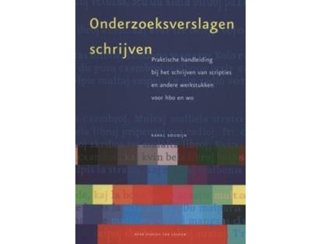 Livro Onderzoeksverslagen Schrijven De K A Soudijn (dutch Flemish)