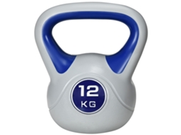 Kettlebell 12kg Com Alça Ergonômica, 24x17x28cm, Haltere Treino De Força Na Cor Azul