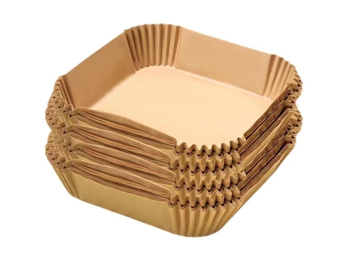 Papel Manteiga - Para Fritadeira A Ar Formas Descartáveis ​​- Acessórios 100 Unidades Quadrado