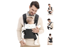 Porta bebês Multifuncional e Confortável para Bebês de 0 a 24 Meses CZHHMART Cinza Escuro