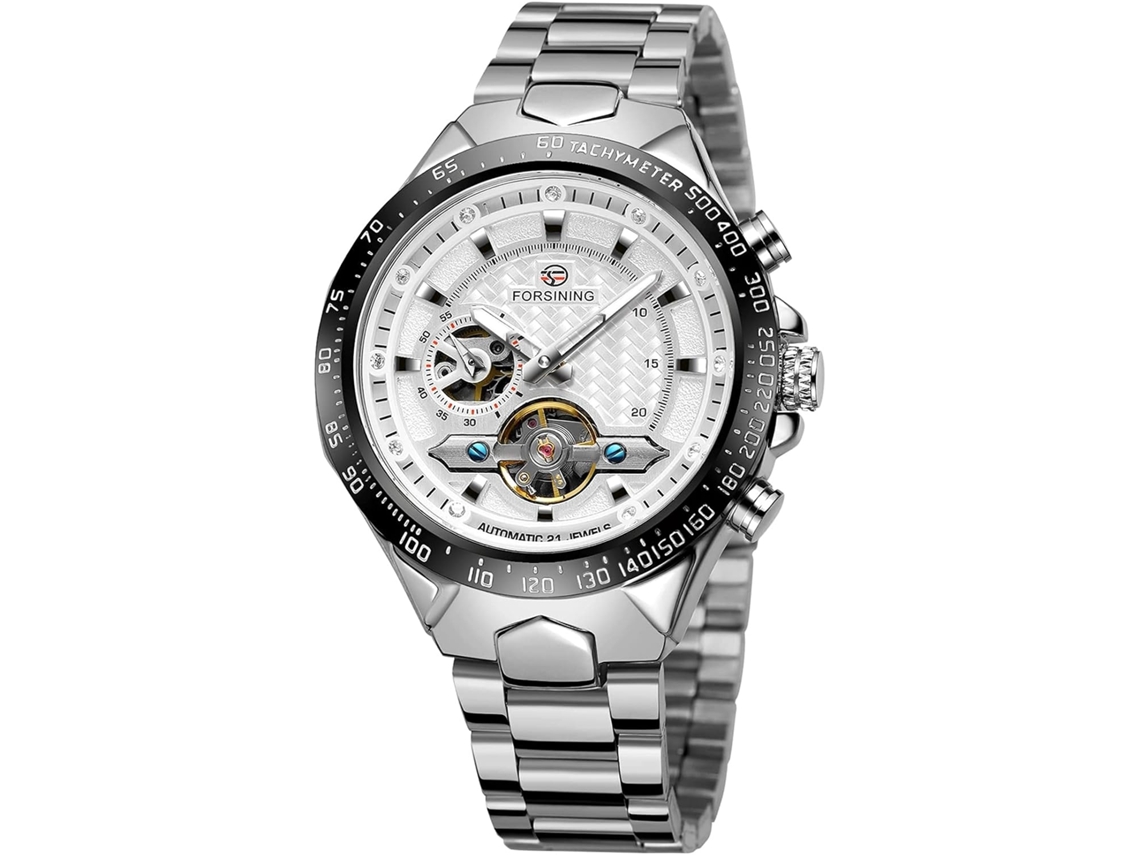 Lurelia Relógio Mecânico Masculino, Automático, Luminoso, Turbilhão, 43 Mm, Aço Inoxidável, Vidro Mineral, Resistente À Água 30m