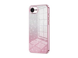 Capa Para Iphone 17e - Glitter Degradê - Acabamento Eletroplaqueado