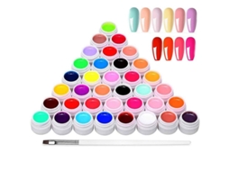 Kit de Esmalte de Unha em Gel Uv 36 Cores com Pincel