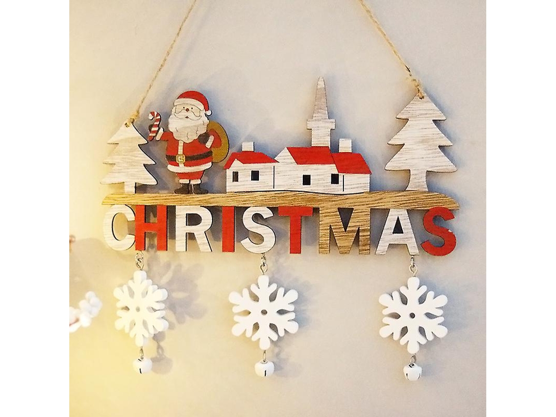 Enfeites De Natal Criativos Para Casa, Sala De Jantar, Artesanato De Madeira De Natal, Decoração De Porta, Presentes De Natal. Hengjian