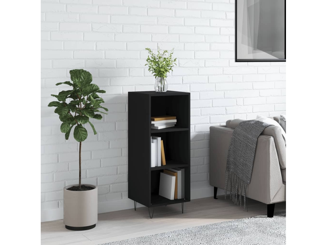 Aparador 34,5x32,5x90 cm Madera Procesada Negro