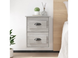 Vidaxl Mesa De Cabeceira De Parede 41,5x36x53 Cm Cinzento Sonoma