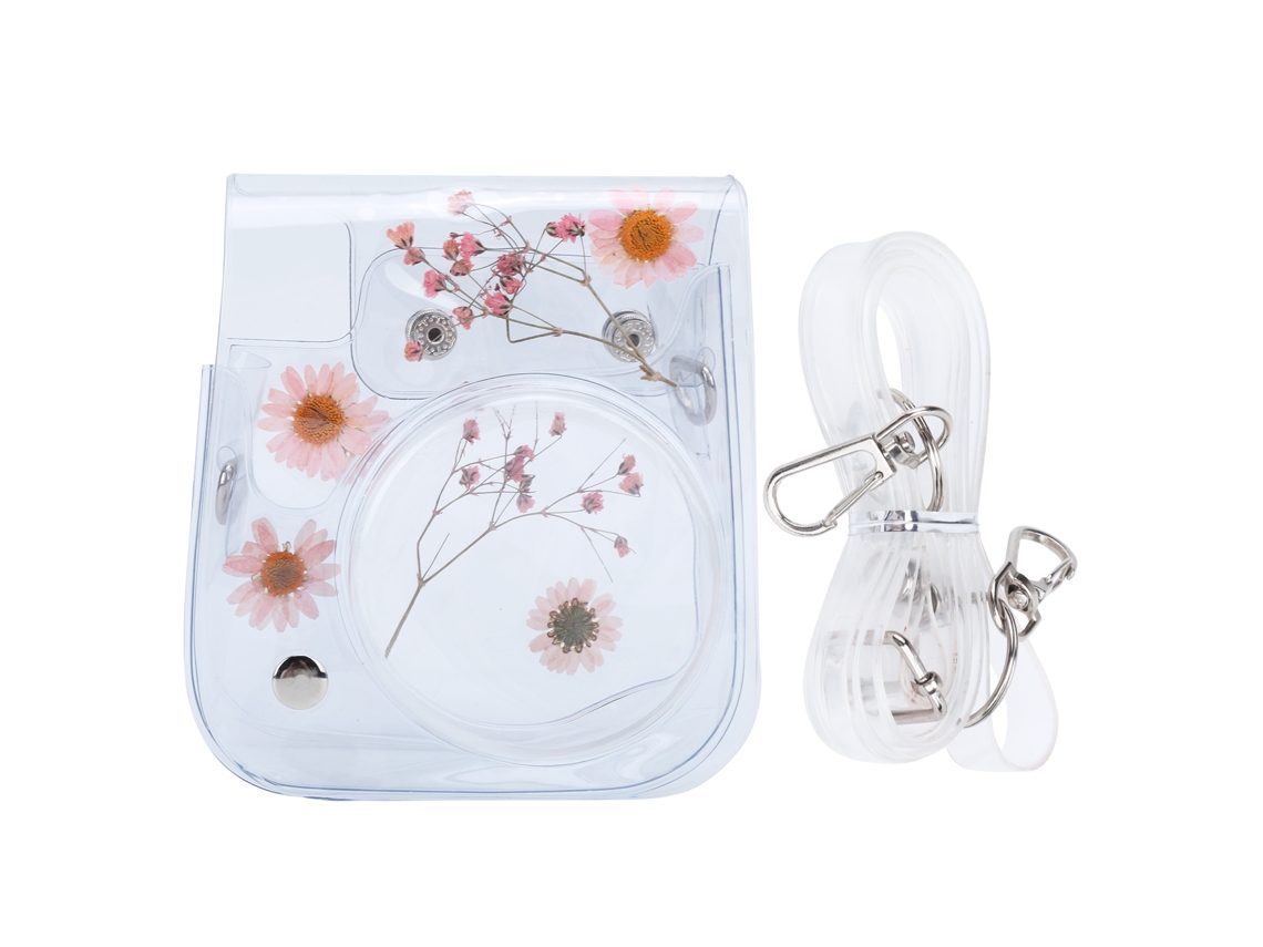 Funda Transparente Pvc Para Cámara Instax Mini 11 9 8 Con Correa Ajustable