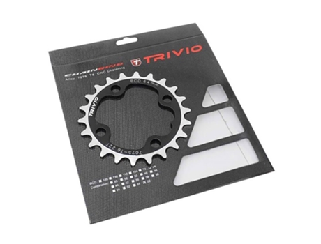 Trivio Mtb 4-bolt 64 Bcd Chainring Prateado 22t