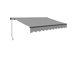 Toldo Retrátil de Alumínio para Janelas e Portas, Proteção UV30+, 360x220cm cinza BTFORUS