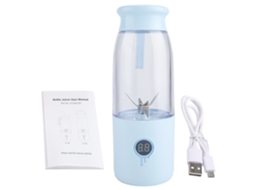 Laxiscreed Copo De Suco Usb Portátil Com Tela Digital, Recarregável E Compacto Para Sucos E Liquidificar