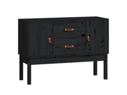 Sideboard, Sideboards Vidaxl Preto Madeira De Pinho (n/a)