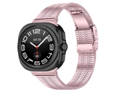 Pulseira De Aço Inoxidável Com Fivela De Tartaruga E Cinco Contas Para Samsung Galaxy Watch Ultra 47mm
