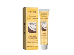 O Creme de Casca de Coco Ouhoe hidrata e repara a pele seca.