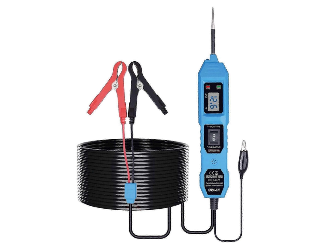 Ferramenta De Diagnóstico E Teste De Circuitos Automotivos De 6v A 24v Com Luz De Teste Azul Para Reparos Automotivos E Testes Elétricos.