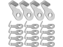 Conjunto De 50 Mini Ganchos Parede Em Aço Inoxidável, Com Formato U E
