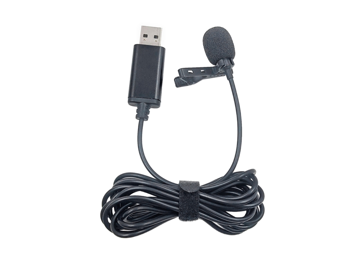 Mini Microfone Usb De Lapela Dv Portátil Estéreo Aquaforge