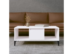 Vidaxl Mesa De Centro 90x50x36,5 Cm Derivados De Madeira Branco