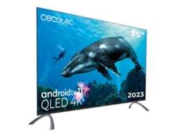 Tv Qled De 75 Com Resolução 4k Uhd, Sistema Operativo Android Tv 11, Google Voice Assitant E Chromecast. Cecotec