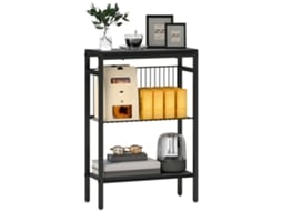 Estreita BTFORUS em Preto Mesa Lateral para Sala (5 cm)