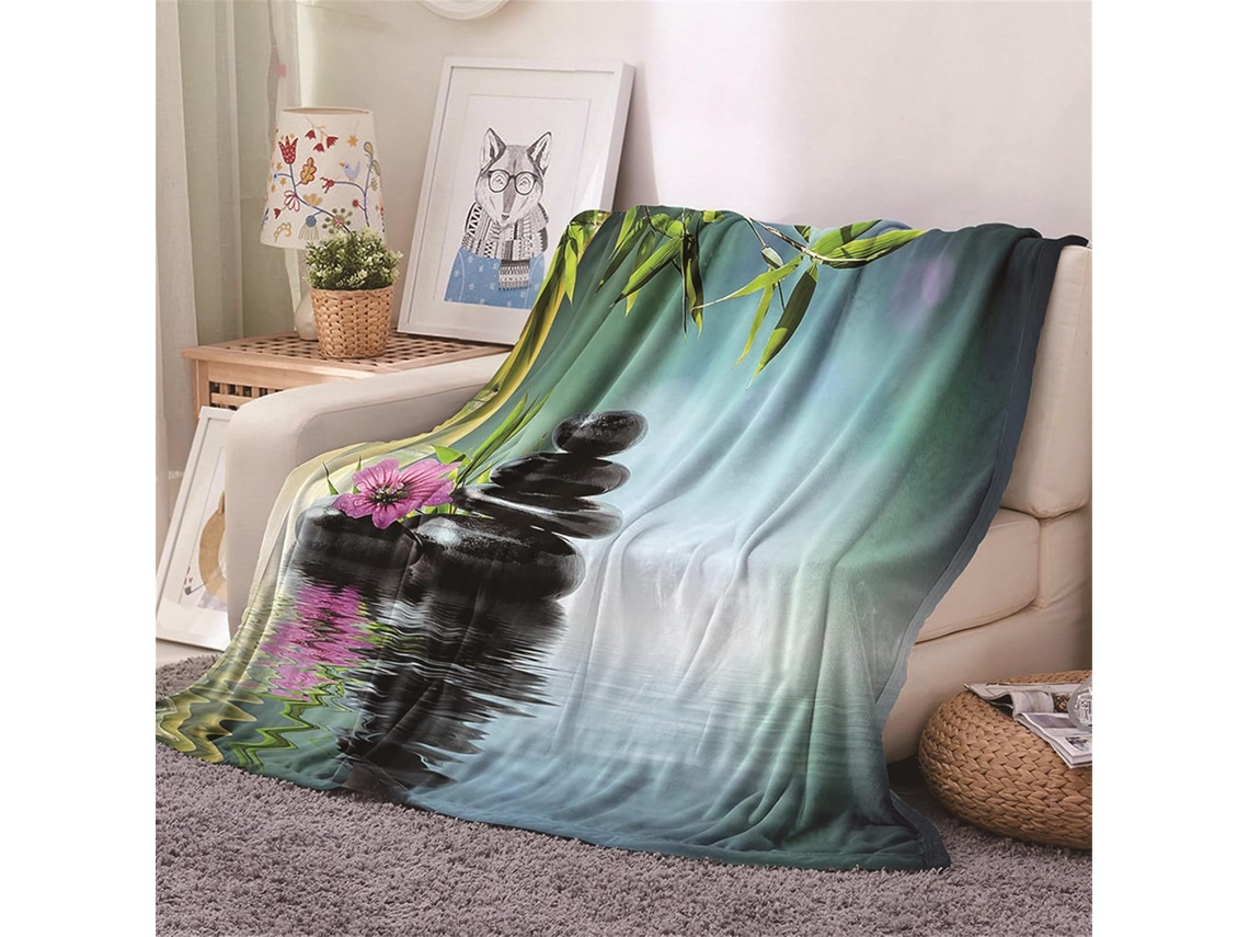 Manta de Flanela Fansu Estampa 3d Quente e Macia Microfibra Ideal para o Inverno Perfeita Cama Ou Sofá Adequad