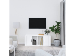 Vidaxl Móvel Para Tv 100x35x40 Cm Madeira Processada Branco Brilhante