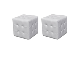 Hocker, Hockers Vidaxl Branco Couro Artificial (n/a)