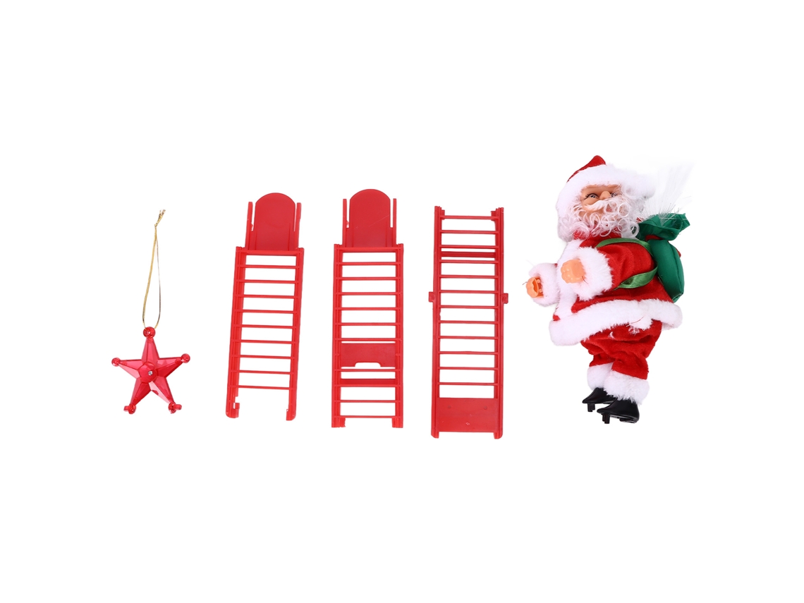 Decoração de Natal com Escada de Escalada Elétrica e Luz, Pingente para Árvore de Natal e Festas S/MARCA
