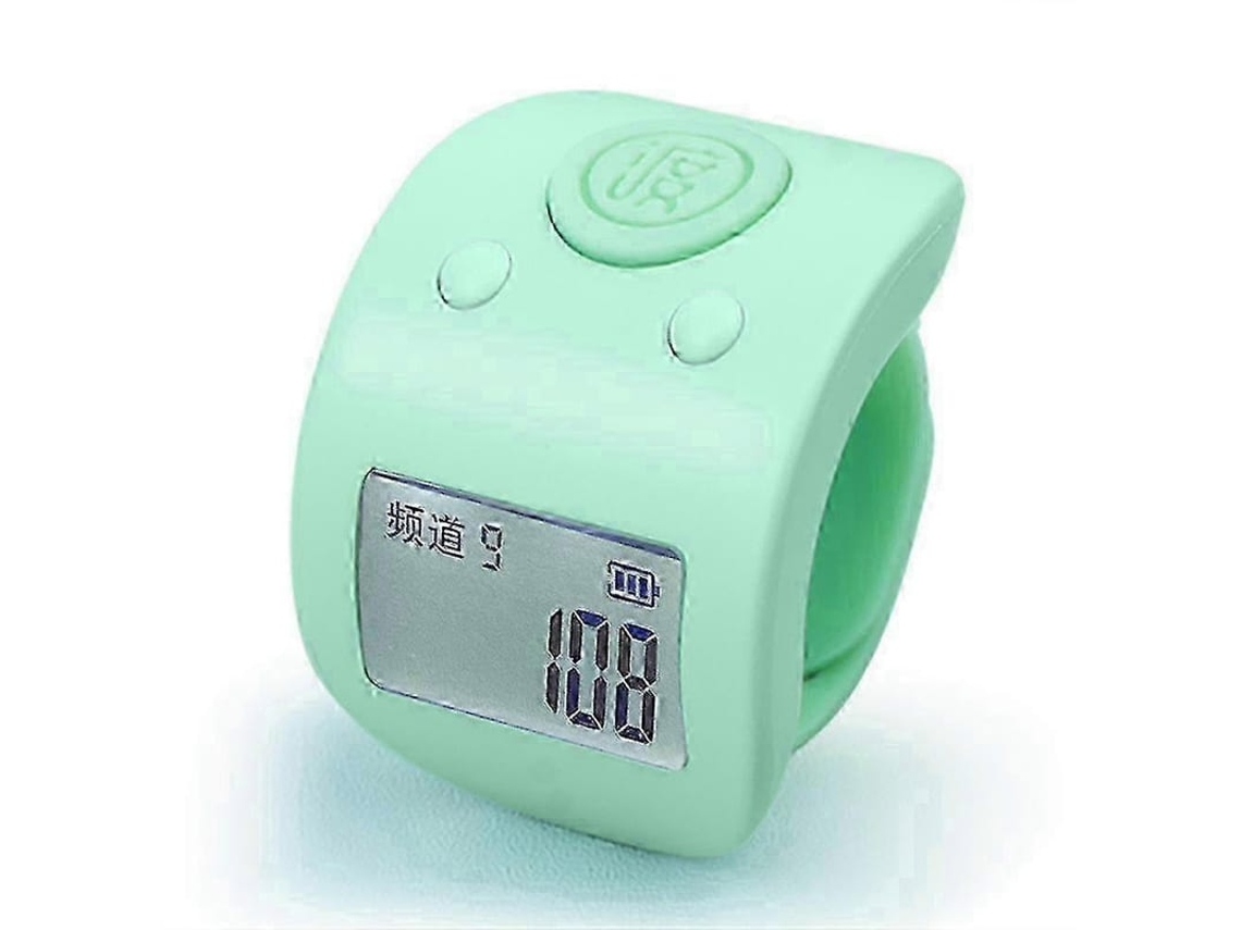 Contador Digital De Dedos Recarregável Ipx8, Contador Silencioso 6 Canais Para Oração 2025 Verde
