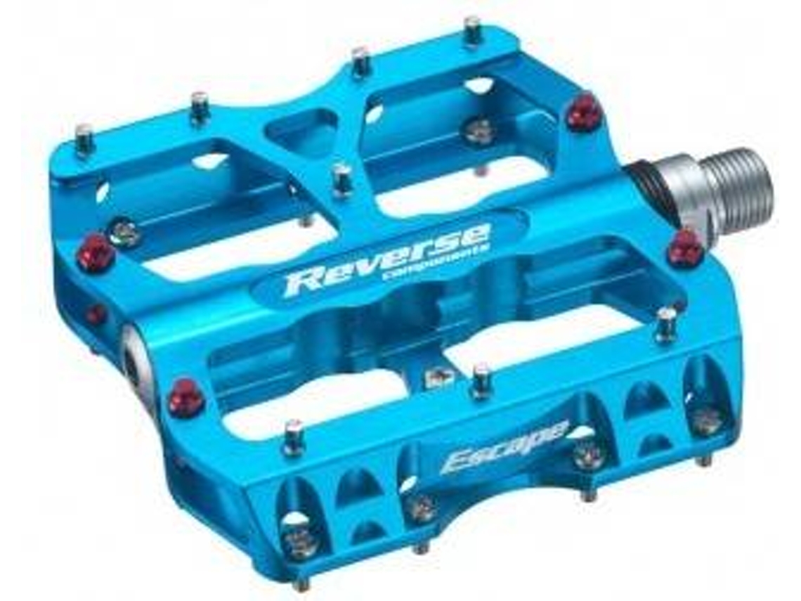 Pedais REVERSE COMPONENTS Escape Hellblau Eloxiert (Azul)