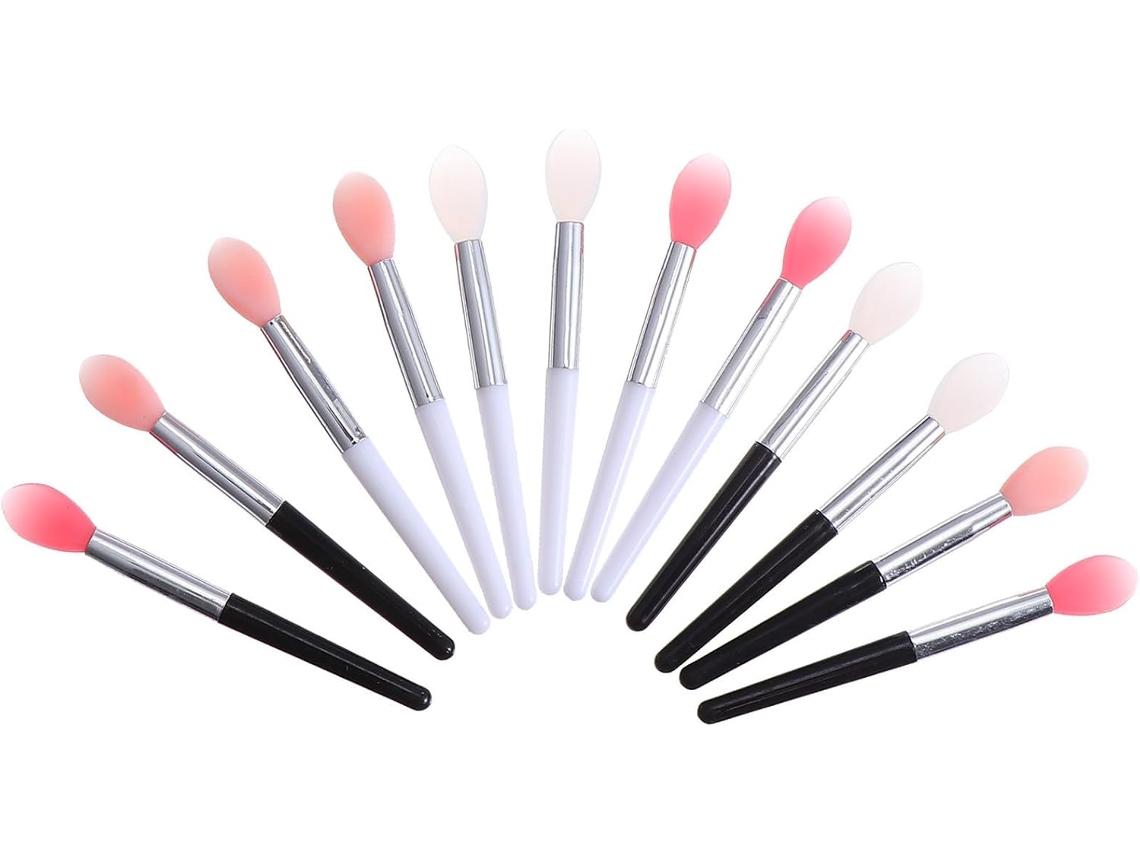 12 Pincéis Labiais De Silicone Com Aplicadores Leves E Duráveis
