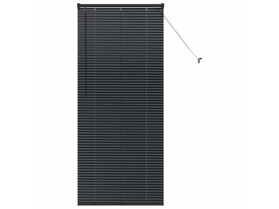 Conjunto 1 Persianas Venecianas Vidaxl Preto Alumínio (175 X 75 Cm)