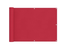 Conjunto 1 Tela De Varanda Vidaxl Bordô Poliéster (75 X 300 Cm)