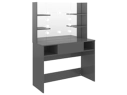 Makeup Table, Makeup Tables Vidaxl Cinzeto Mdf (n/a)