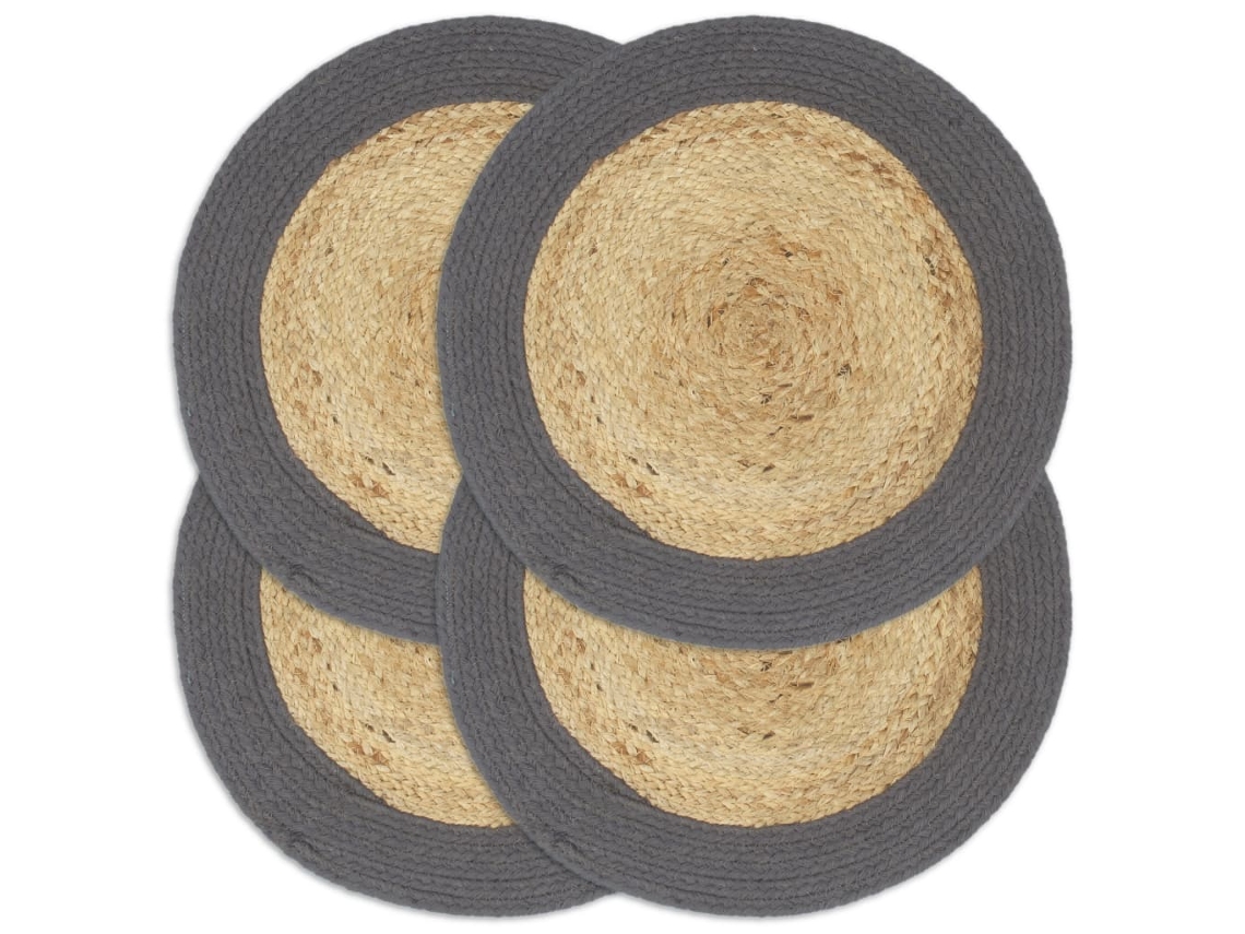 Placemat, Placemats Vidaxl Cinzeto Algodão (n/a)