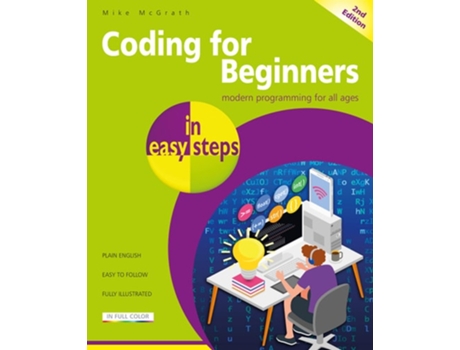 Livro Coding for Beginners in easy steps de Mike McGrath (Inglês)